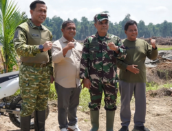 Danrem 091/ASN dan Dandim 0902/Berau Tinjau Langsung Program Cetak Sawah Rakyat di Teluk Bayur