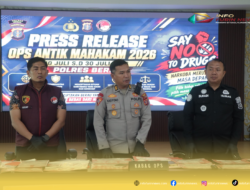Polres Berau Bongkar 33 Kasus Narkotika, 38 Tersangka Diamankan dalam Operasi Antik Mahakam 2026
