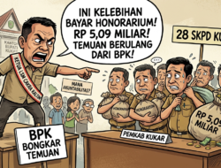 BPK Bongkar Temuan Rp5,09 Miliar, 28 SKPD Kukar Terjerat Kelebihan Bayar Honorarium