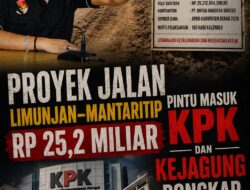 Proyek Jalan Limunjan–Mantaritip Rp25,2 Miliar, Pintu Masuk KPK dan Kejagung Bongkar Gurita Korupsi Pejabat Berau